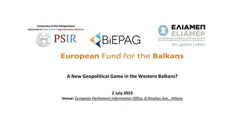 A New Geopolitical Game in the Western Balkans? A New Geopolitical Game in the Western Balkans?