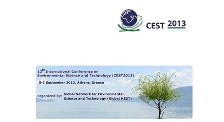 13th International Conference on Environmental Science and Technology - CEST 2013 13th International Conference on Environmental Science and Technology - CEST 2013