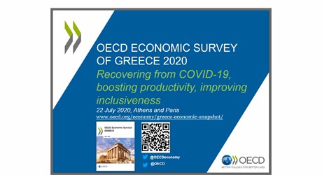 OECD Economic Survey of Greece 2020: Recovering from COVID 19, boosting productivity, improving inclusiveness OECD Economic Survey of Greece 2020: Recovering from COVID 19, boosting productivity, improving inclusiveness