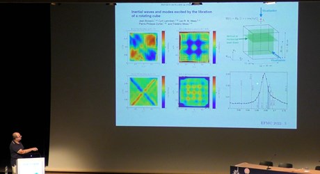 Rapidly rotating container flows subjected to libration and precession R Rapidly rotating container flows subjected to libration and precession R